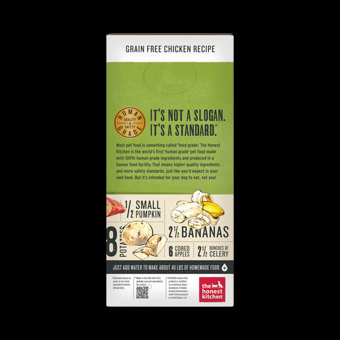 Honest Kitchen Grain Free Chicken Recipe Dehydrated Dog Food 10lb - Poudre Pet and Feed Supply